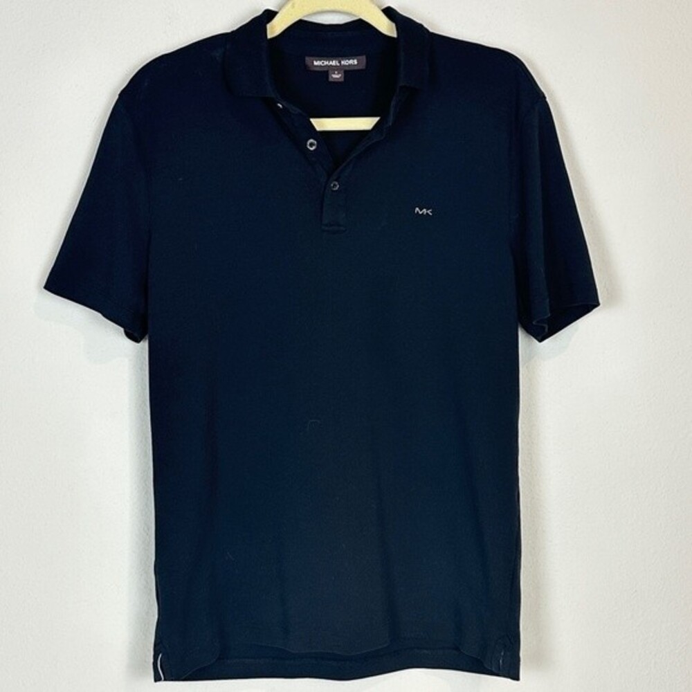 Michael Kors Black Cotton Polo Shirt S